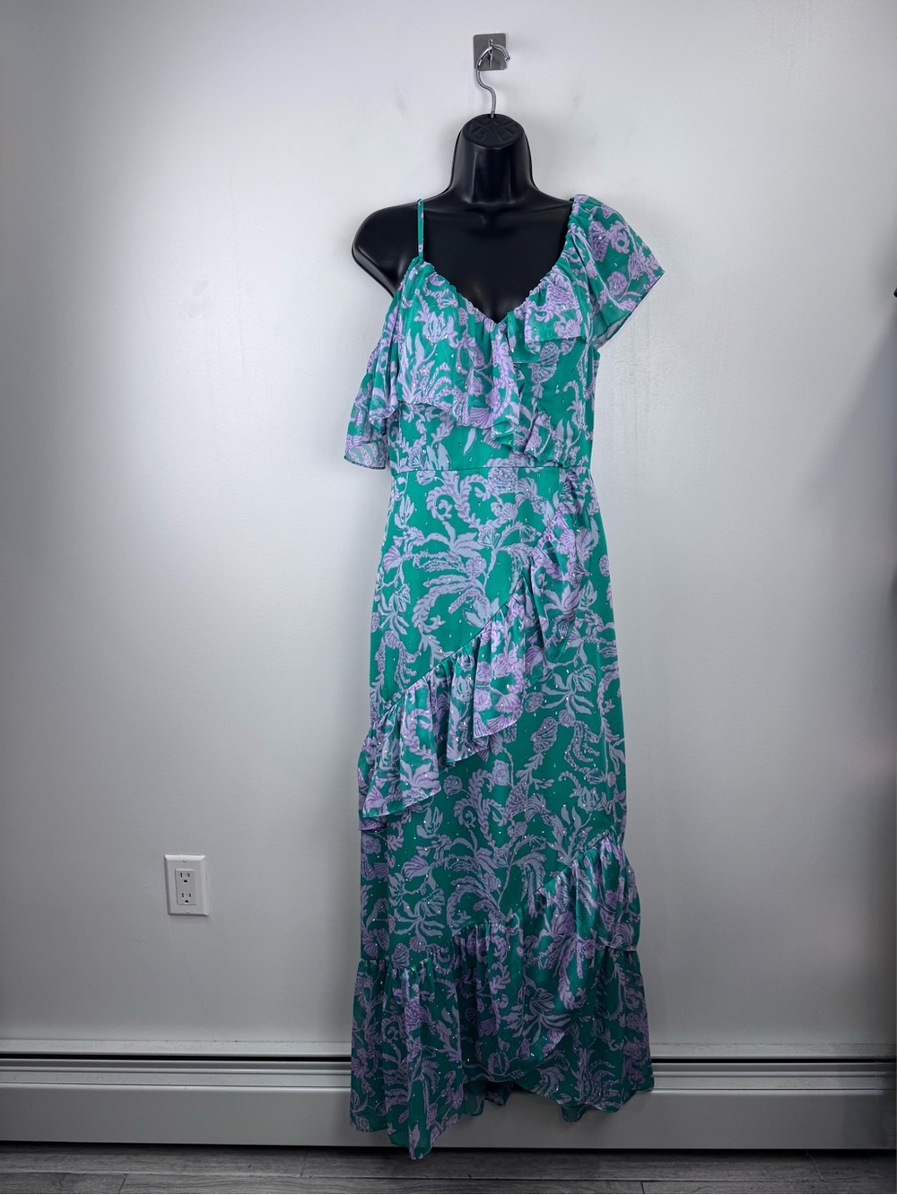 Lilly Pulitzer Women Rosalynn Ruffle Maxi Dress Size 4